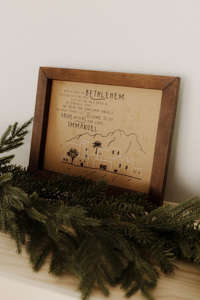 Little Bethlehem Stitched Sign