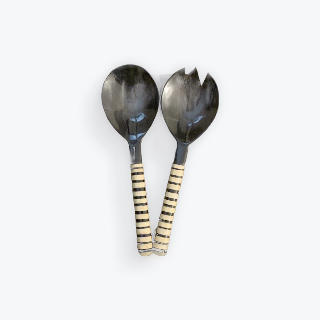 Horn and Wood Serving Utensils