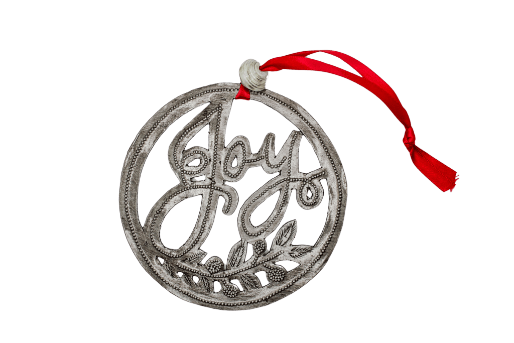 Joy Ornament -Round