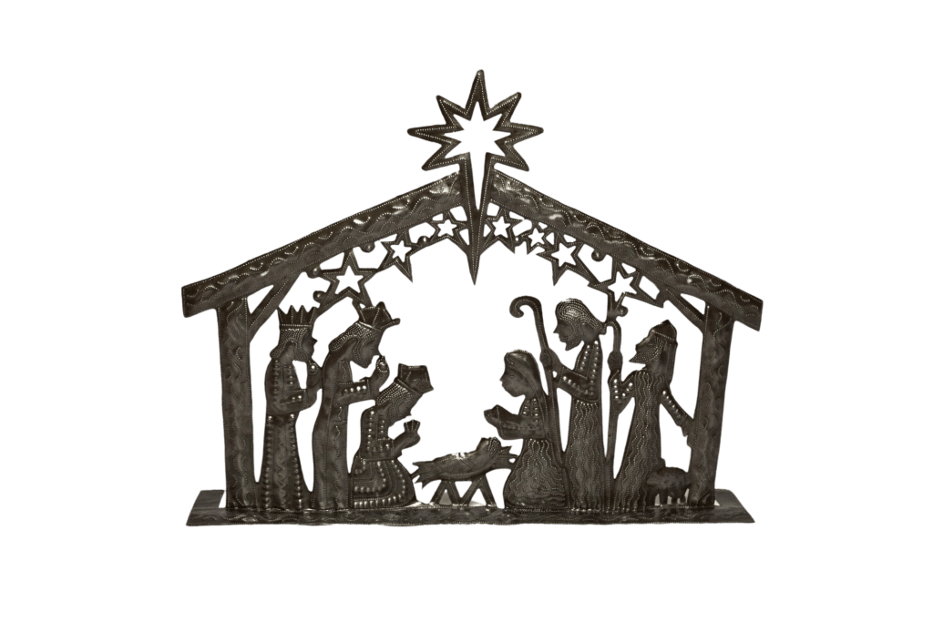 Standing Nativity -Metal