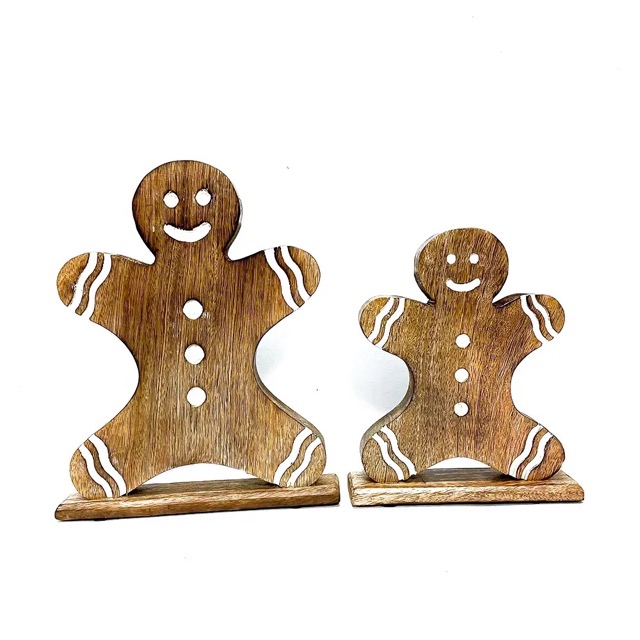 Wooden Gingerbread Men